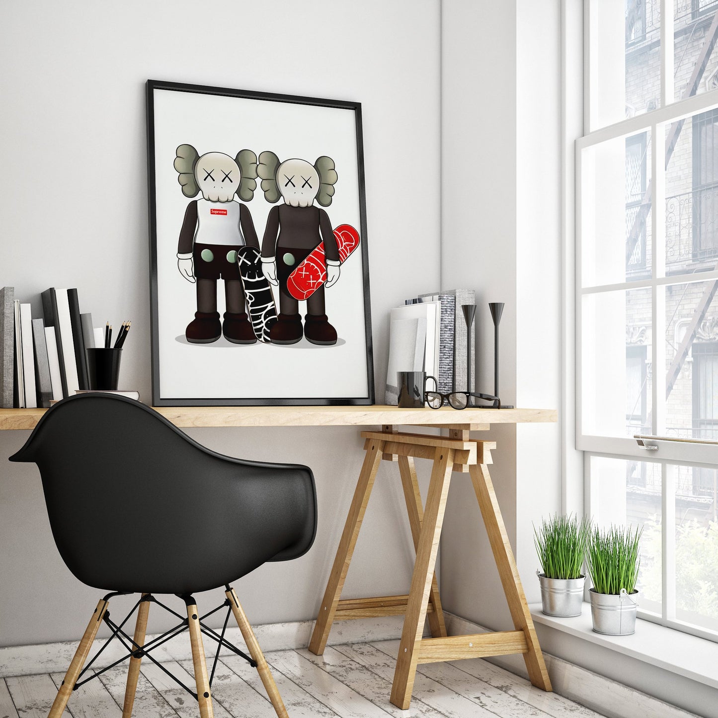 Kaws Supreme Luxury Art Print - Superlative Home