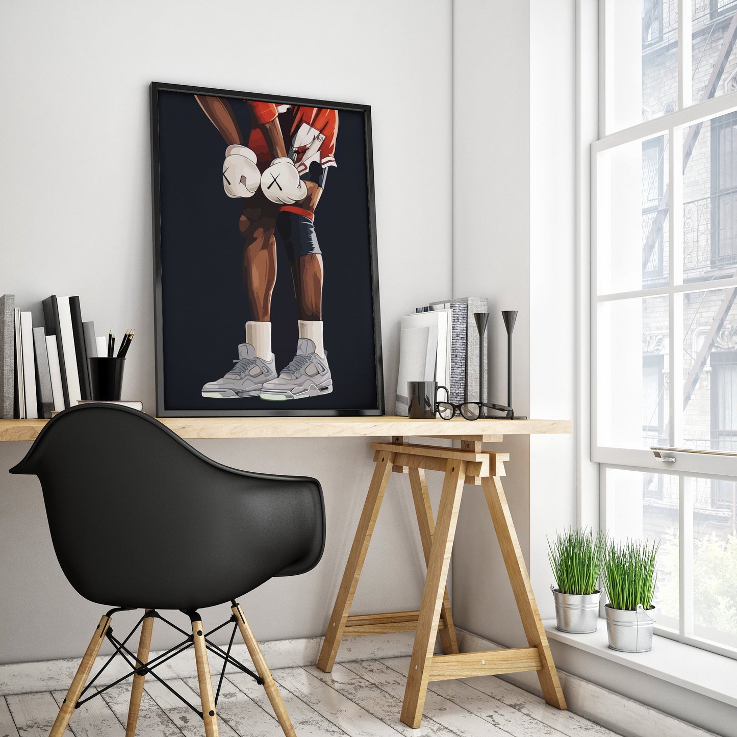 Kaws Jordan Luxury Art Print - Superlative Home